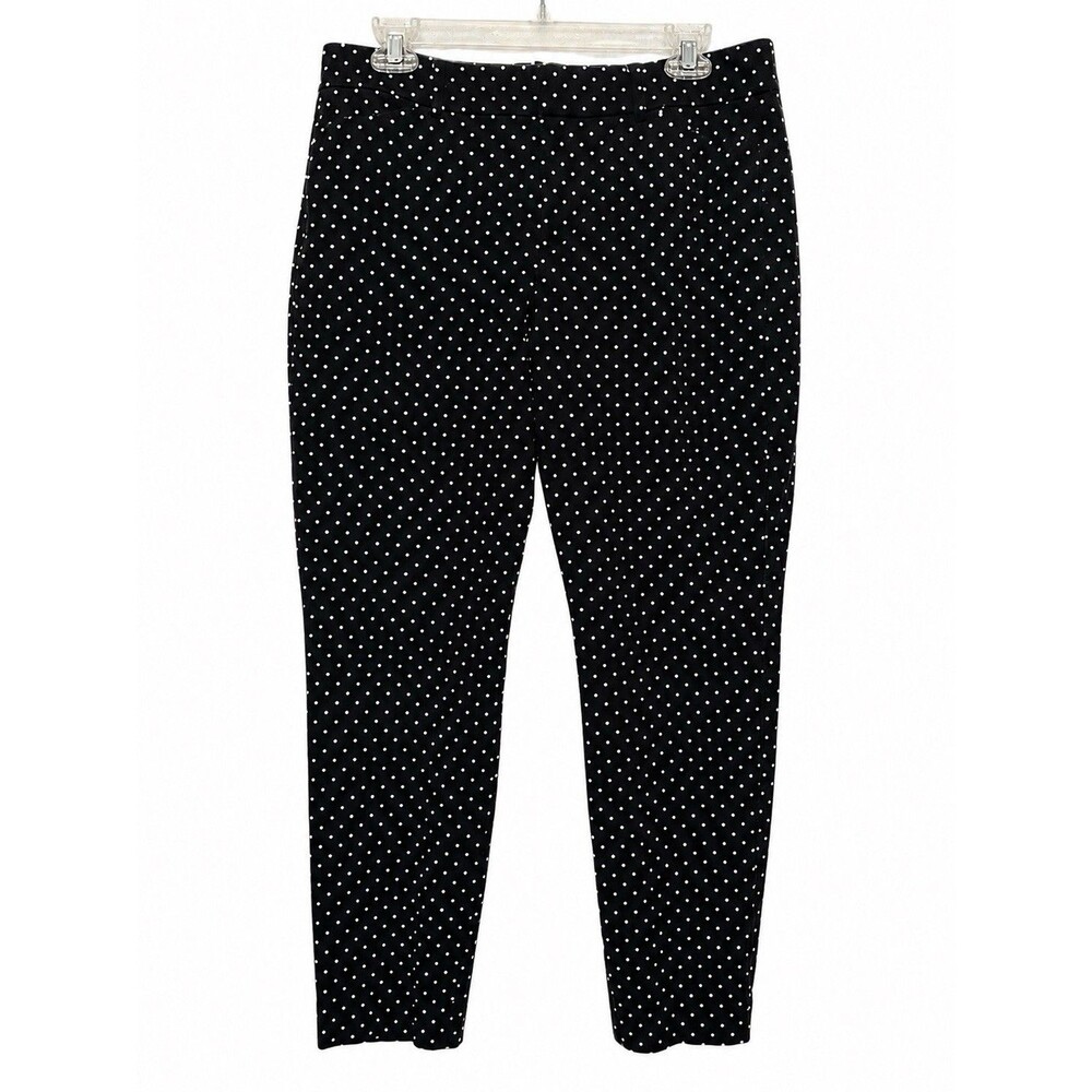 Old‎ Navy Black & White Polka Dot Pixie Hi-Rise Pull-On Pant Size 12